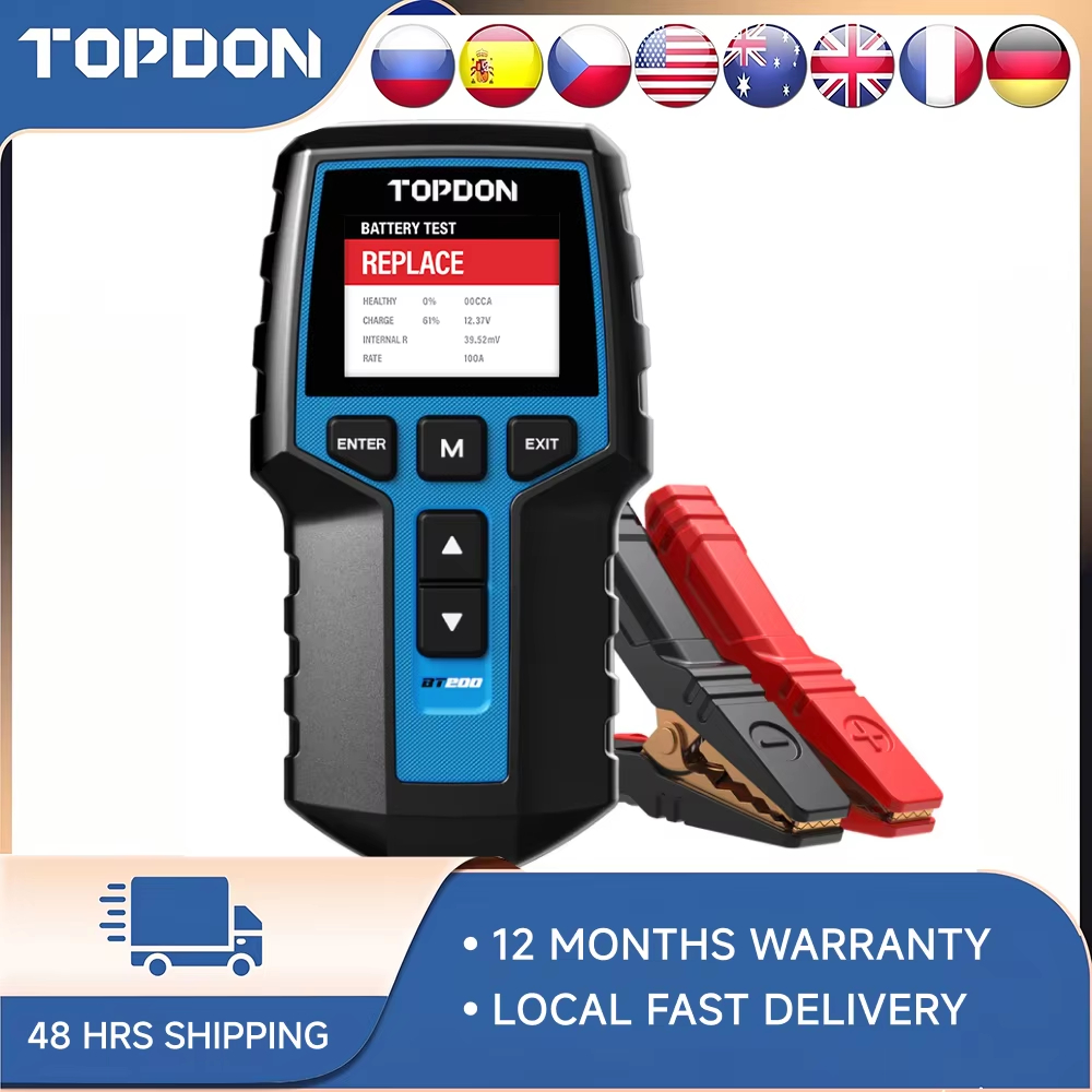 Topdon Tc001 Thermal Camera - TOPDON BT200 Penganalisa Baterai Digital 12V