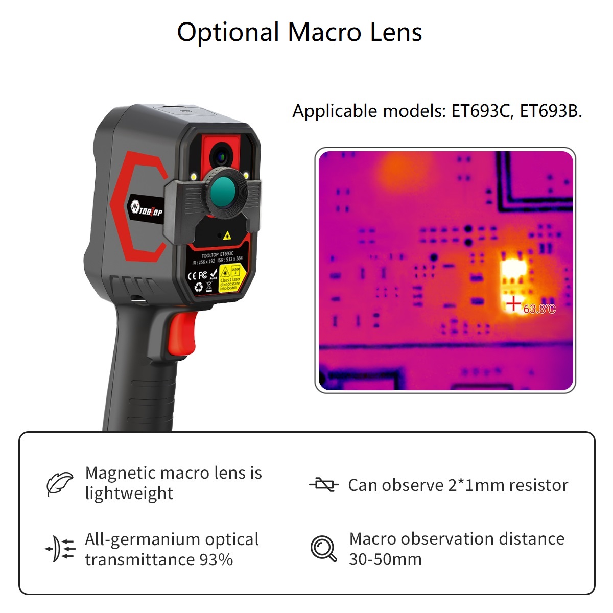 TOOLTOP ET693C 256*192 Kamera  - Nf 521 Thermal Imaging Camera ulasan dan harga