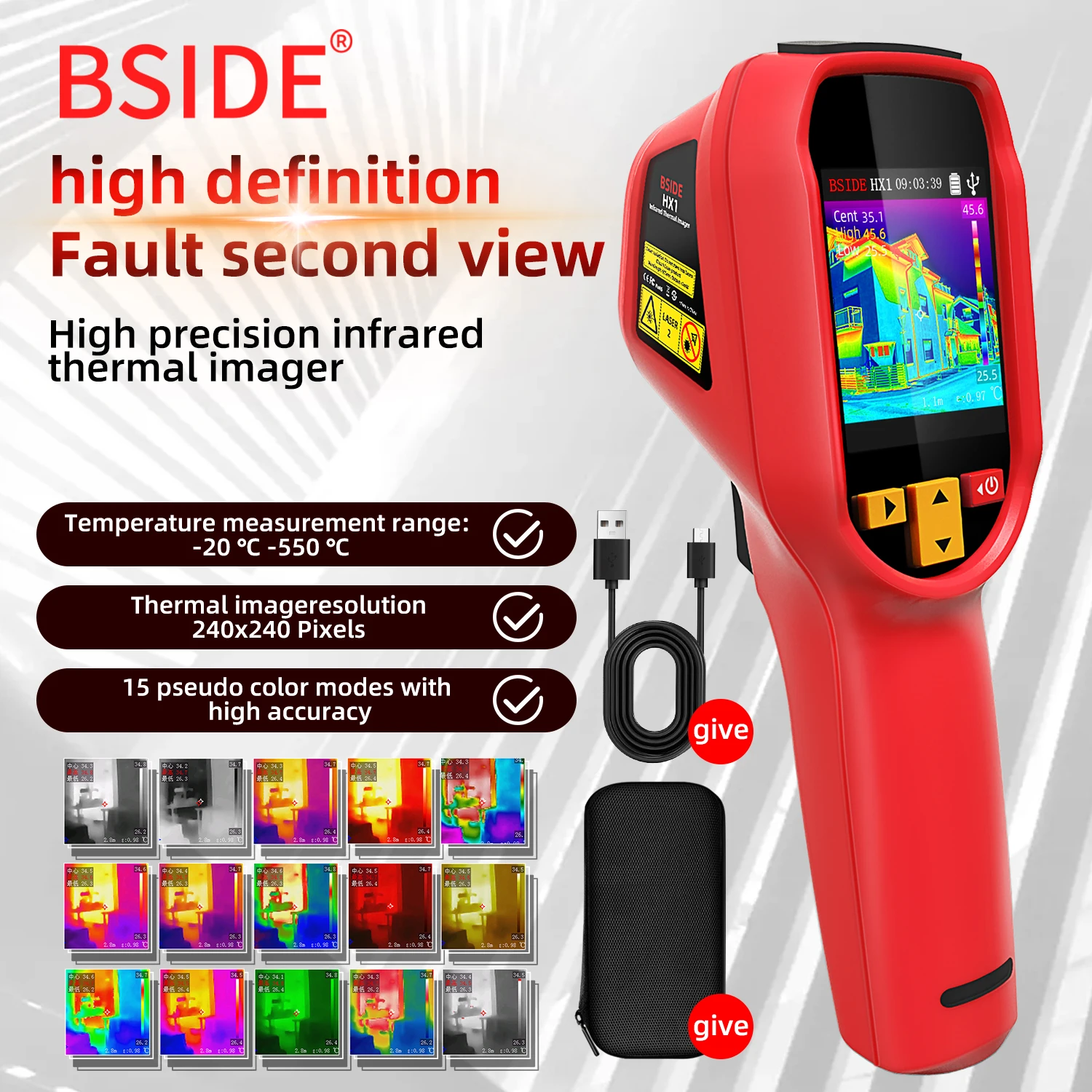 BSIDE HX1 240X240 Pencitraan T - Thermal Imager Pcb Repair ulasan dan harga