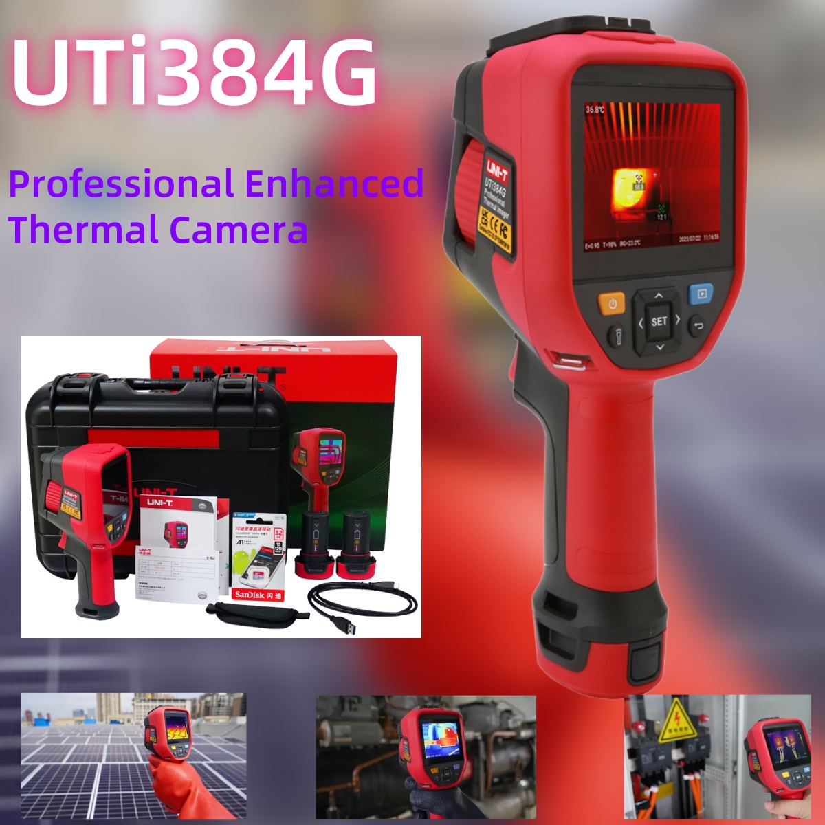 UNI-T UTi384G Kamera Termal Pr - Thermal Camera Type C 384X288 ulasan dan harga