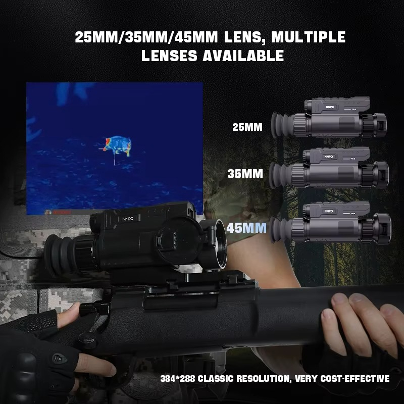TRS-325LRF Resolusi 384X288 Ta - Hunting Thermal Imaging Scope ulasan dan harga