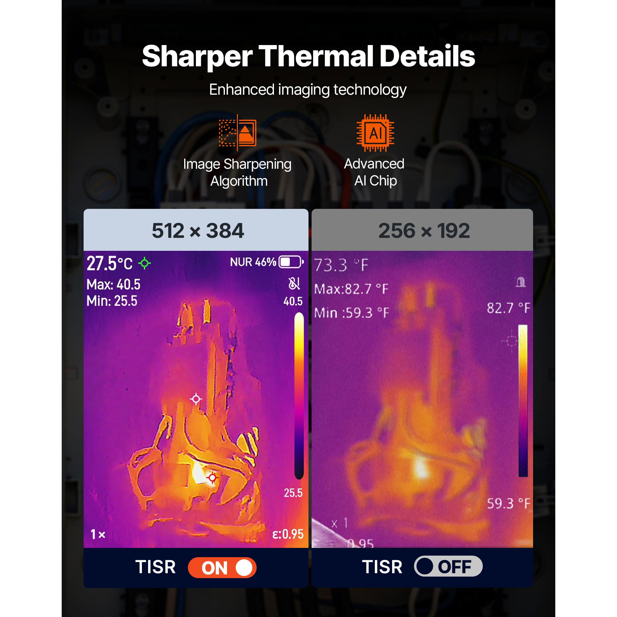 Kamera Pencitraan Termal VEVOR - Thermal Imaging Camera 256X192 ulasan dan harga